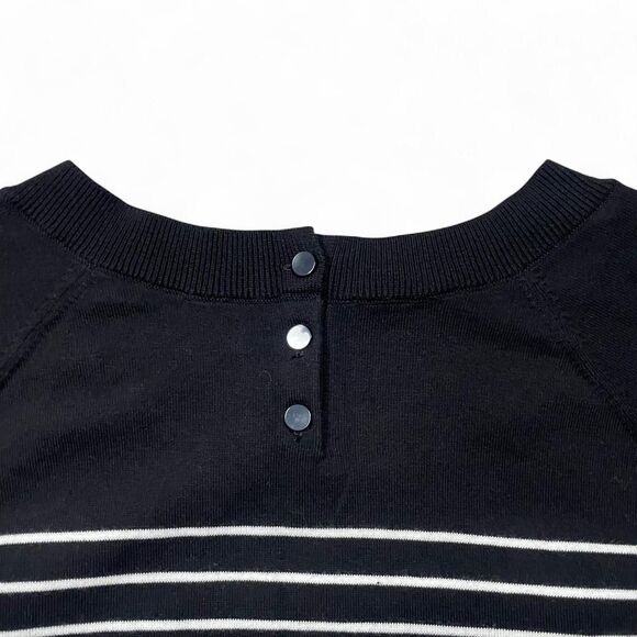 Talbots Women's Black and White Shirt - Picture 5 of 5